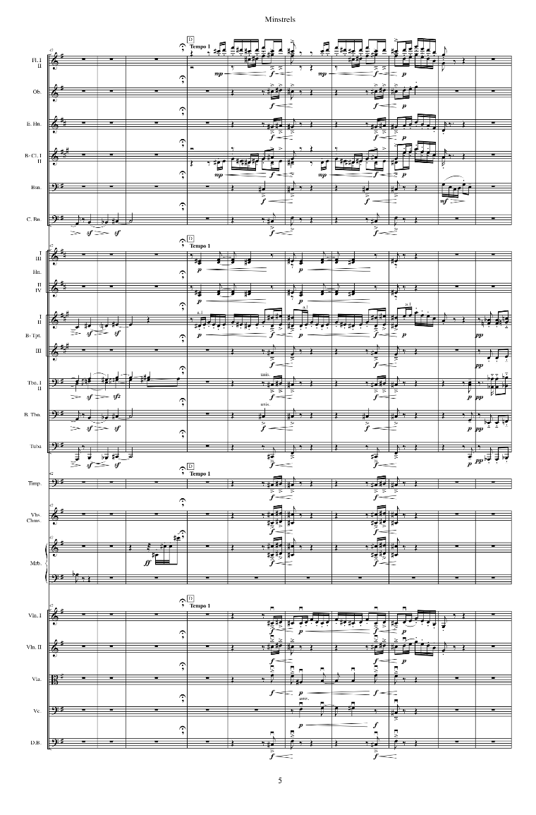 Full Orchestral Score engraving example